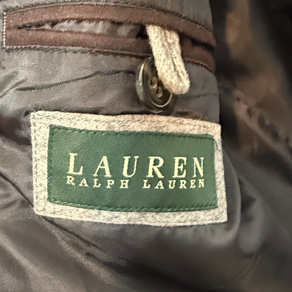 Lauren Ralph Lauren Mens Black Pea Coat 44R - Picture 3 of 6